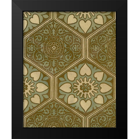 Medallion Motif II Black Modern Wood Framed Art Print by Baxter Mill Archive
