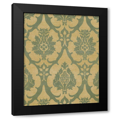 Medallion Motif III Black Modern Wood Framed Art Print with Double Matting by Baxter Mill Archive