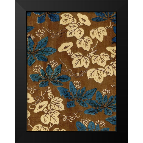 Japanese Patterns II Black Modern Wood Framed Art Print by Baxter Mill Archive