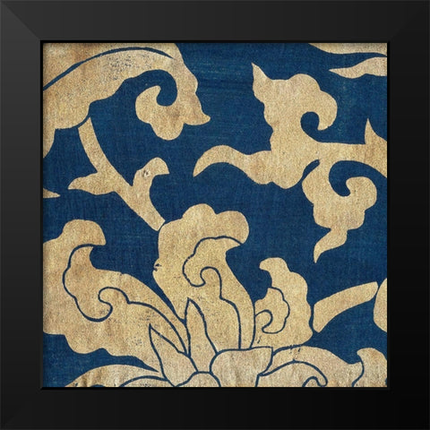 Japanese Patterns VII Black Modern Wood Framed Art Print by Baxter Mill Archive