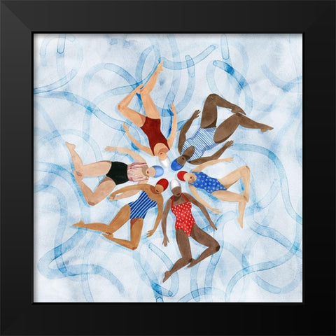 Working Together II Black Modern Wood Framed Art Print by Popp, Grace