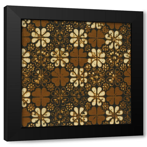 Ethnic Batik II Black Modern Wood Framed Art Print by Baxter Mill Archive