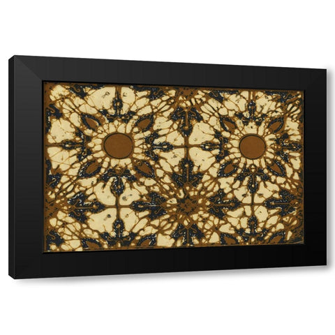 Ethnic Batik VI Black Modern Wood Framed Art Print by Baxter Mill Archive