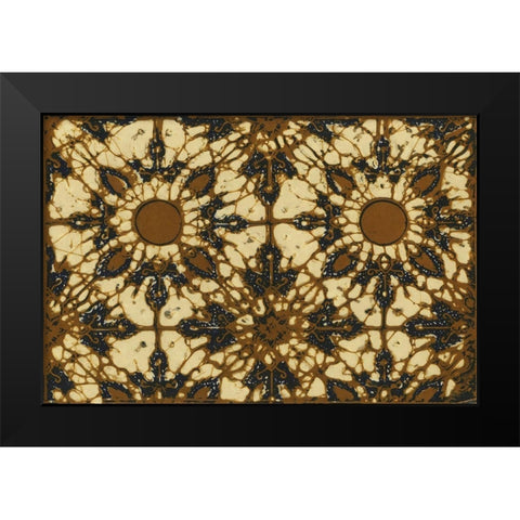 Ethnic Batik VI Black Modern Wood Framed Art Print by Baxter Mill Archive