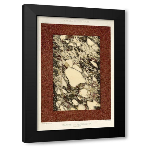Marble Varieties V Black Modern Wood Framed Art Print by Baxter Mill Archive