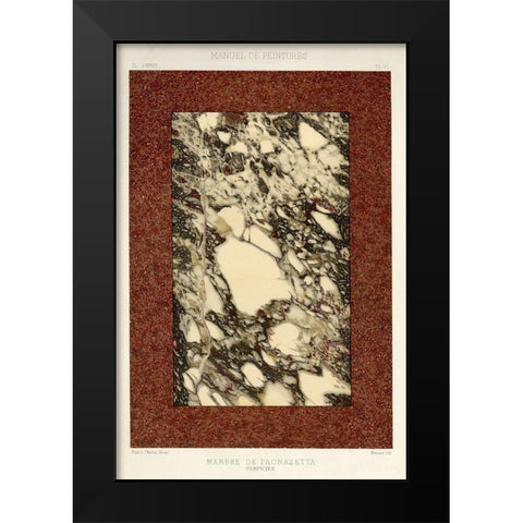 Marble Varieties V Black Modern Wood Framed Art Print by Baxter Mill Archive