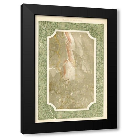 Marble Varieties VI Black Modern Wood Framed Art Print with Double Matting by Baxter Mill Archive