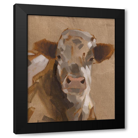 East End Cattle II Black Modern Wood Framed Art Print with Double Matting by Green, Jacob
