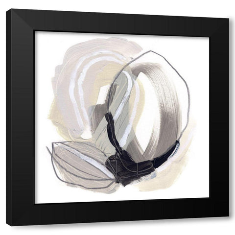 Circular Balance II Black Modern Wood Framed Art Print by Vess, June Erica