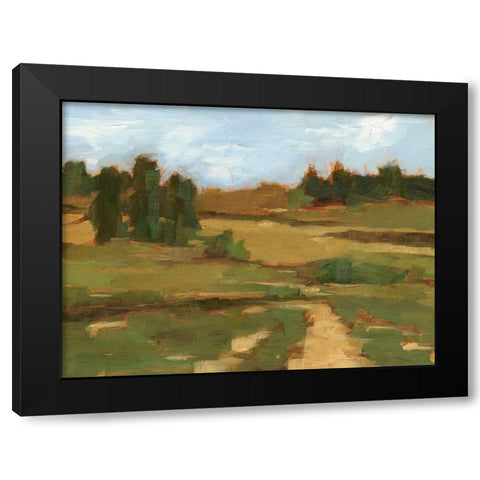 Ochre Valley I Black Modern Wood Framed Art Print with Double Matting by Harper, Ethan