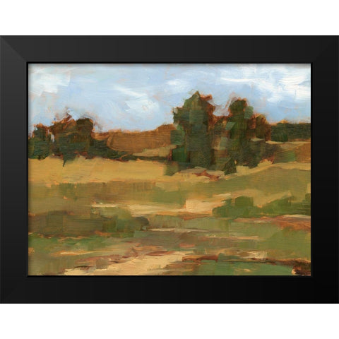 Ochre Valley II Black Modern Wood Framed Art Print by Harper, Ethan