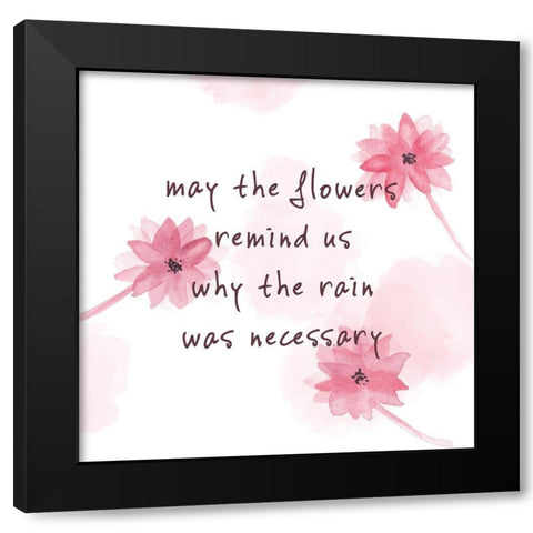 Summer Quote I Black Modern Wood Framed Art Print by Wang, Melissa