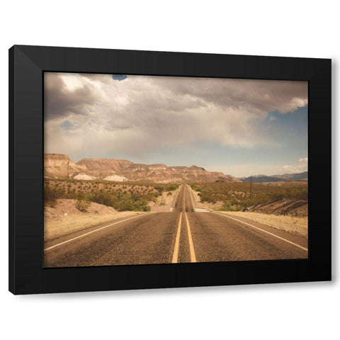 Where the Road Leads I Black Modern Wood Framed Art Print with Double Matting by Quintero, Sonja