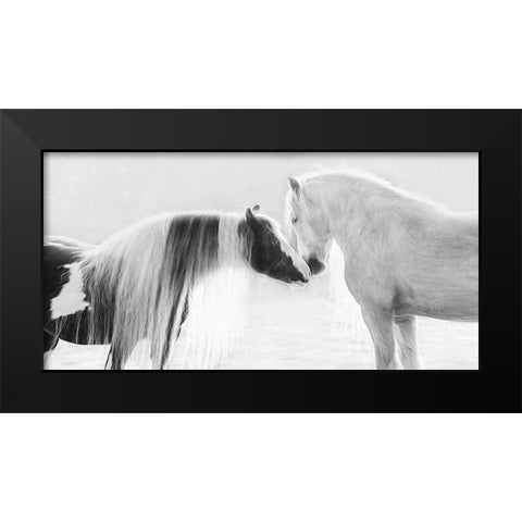 Collection of Horses III Black Modern Wood Framed Art Print by PHBurchett