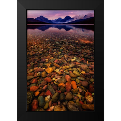 Water and Land I Black Modern Wood Framed Art Print by PHBurchett