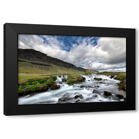 Water and Land III Black Modern Wood Framed Art Print with Double Matting by PHBurchett