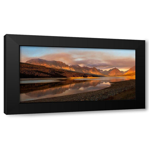Water and Land IX Black Modern Wood Framed Art Print with Double Matting by PHBurchett