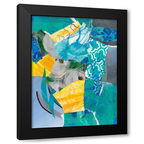 Reclaimed Collage III Black Modern Wood Framed Art Print with Double Matting by Moore, Regina