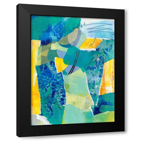Reclaimed Collage IV Black Modern Wood Framed Art Print by Moore, Regina