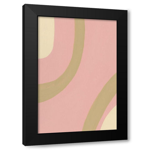 Organic Neutral I Black Modern Wood Framed Art Print with Double Matting by Moore, Regina