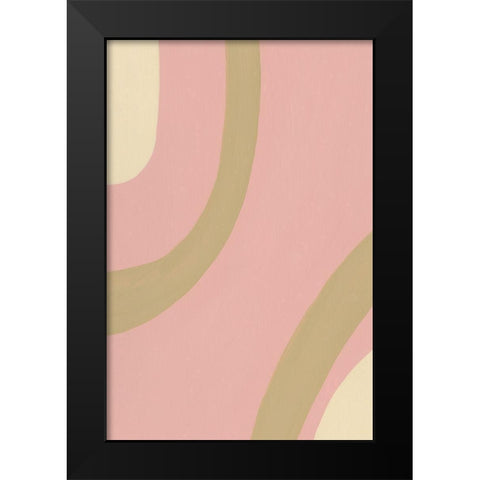 Organic Neutral I Black Modern Wood Framed Art Print by Moore, Regina