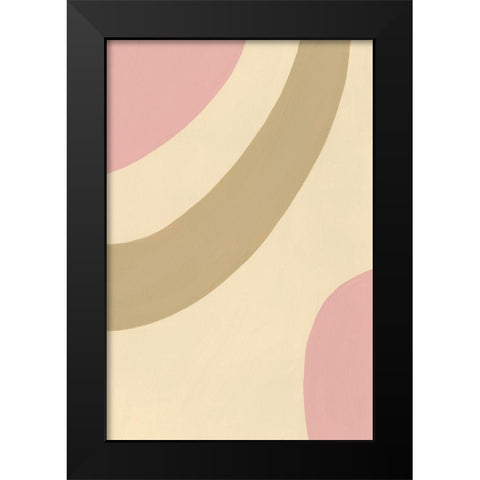 Organic Neutral II Black Modern Wood Framed Art Print by Moore, Regina