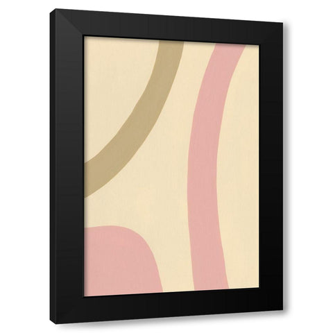 Organic Neutral III Black Modern Wood Framed Art Print by Moore, Regina