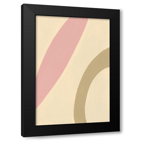 Organic Neutral IV Black Modern Wood Framed Art Print with Double Matting by Moore, Regina