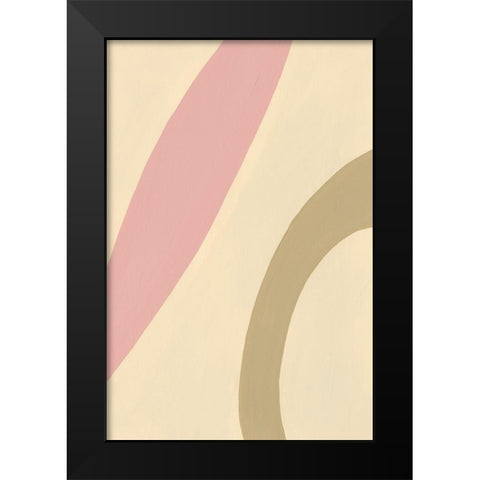 Organic Neutral IV Black Modern Wood Framed Art Print by Moore, Regina