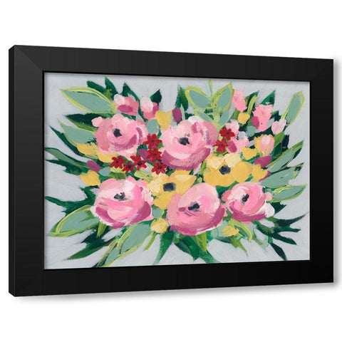 Spring Array I Black Modern Wood Framed Art Print with Double Matting by Moore, Regina