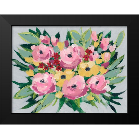 Spring Array I Black Modern Wood Framed Art Print by Moore, Regina