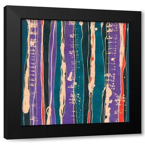 Sgraffito I Black Modern Wood Framed Art Print by Baxter Mill Archive