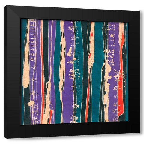 Sgraffito II Black Modern Wood Framed Art Print by Baxter Mill Archive