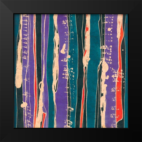 Sgraffito II Black Modern Wood Framed Art Print by Baxter Mill Archive