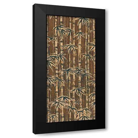 Bamboo Design II Black Modern Wood Framed Art Print by Baxter Mill Archive