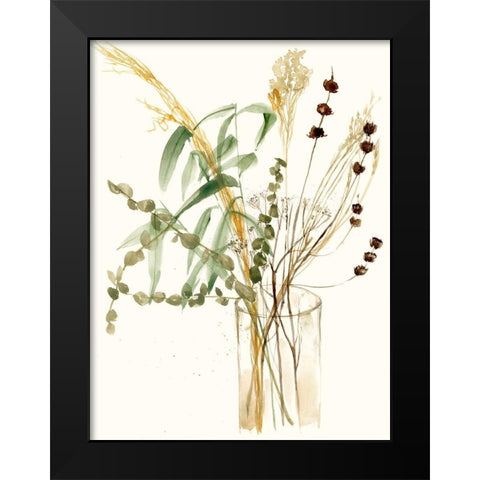 Composition in Vase I Black Modern Wood Framed Art Print by Goldberger, Jennifer