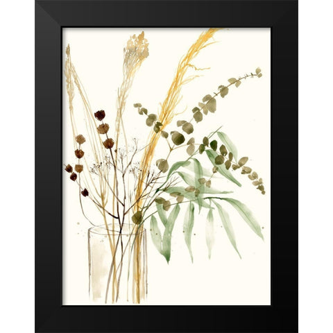 Composition in Vase II Black Modern Wood Framed Art Print by Goldberger, Jennifer