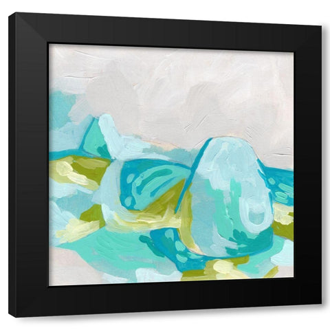 Geode Vista I Black Modern Wood Framed Art Print with Double Matting by Vess, June Erica
