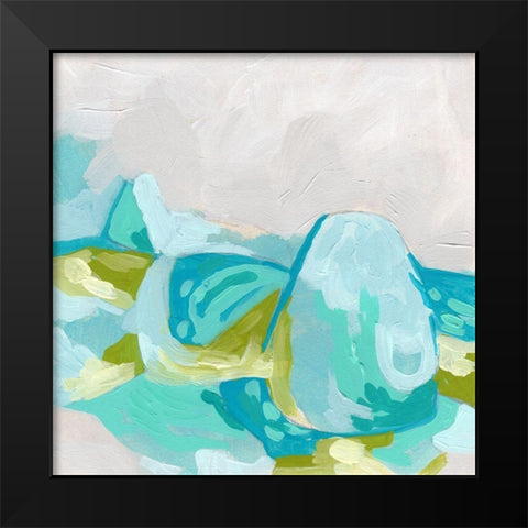 Geode Vista I Black Modern Wood Framed Art Print by Vess, June Erica