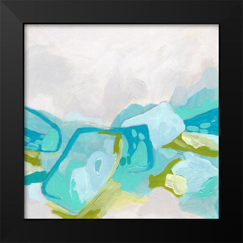 Geode Vista II Black Modern Wood Framed Art Print by Vess, June Erica