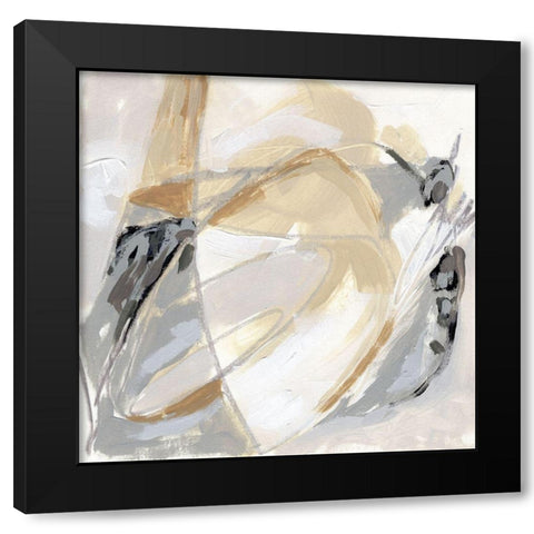 Neutral Singularity I Black Modern Wood Framed Art Print with Double Matting by Vess, June Erica
