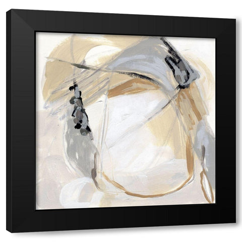 Neutral Singularity II Black Modern Wood Framed Art Print with Double Matting by Vess, June Erica