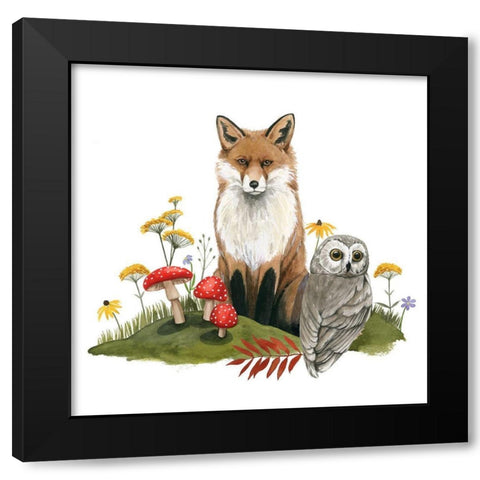 September Forest II Black Modern Wood Framed Art Print with Double Matting by Popp, Grace