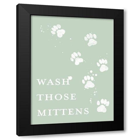 Wash Your Paws IV Black Modern Wood Framed Art Print by Popp, Grace