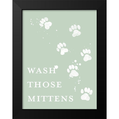 Wash Your Paws IV Black Modern Wood Framed Art Print by Popp, Grace