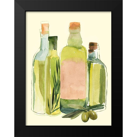 Olive Oil Set II Black Modern Wood Framed Art Print by Warren, Annie