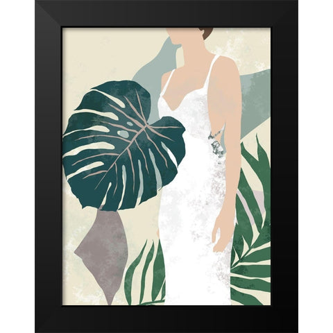 Summer Shades II Black Modern Wood Framed Art Print by Wang, Melissa