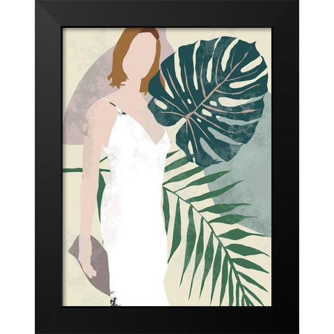 Summer Shades III Black Modern Wood Framed Art Print by Wang, Melissa