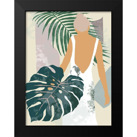 Summer Shades IV Black Modern Wood Framed Art Print by Wang, Melissa