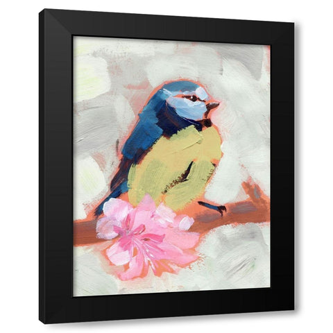 Painted Songbird II Black Modern Wood Framed Art Print by Parker, Jennifer Paxton